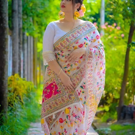 4303--SkinPrint Saree