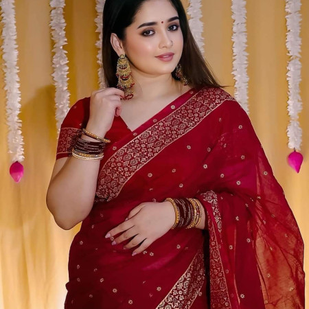 Half Silk Saree-1414