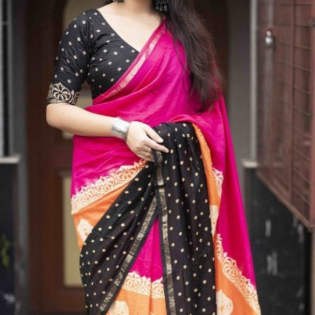 4312- Premium Chandery Silk Saree