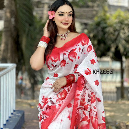 3201- Semi Muslin Saree